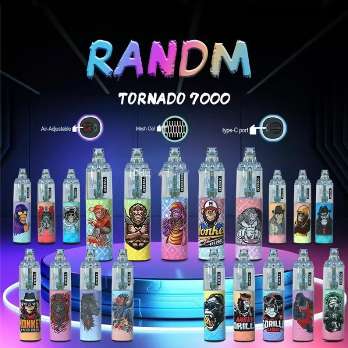 vape-pod.cn RandM Tornado 7K(7000) Puffs 14ml E-liquid 850mAh Battery 2% 5% Nicotine Rechargeable (type-C) Disposable Vape