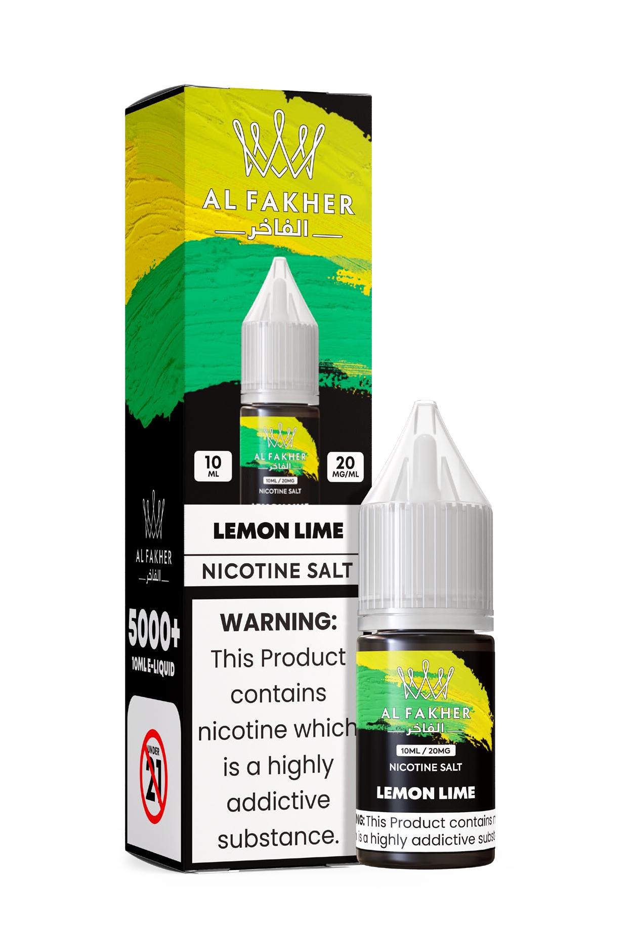 vape-pod.cn Lemon Lime 20MG Strengths 10ML 5000+ Nic Salt E-LIQUIDS by Al Fakher