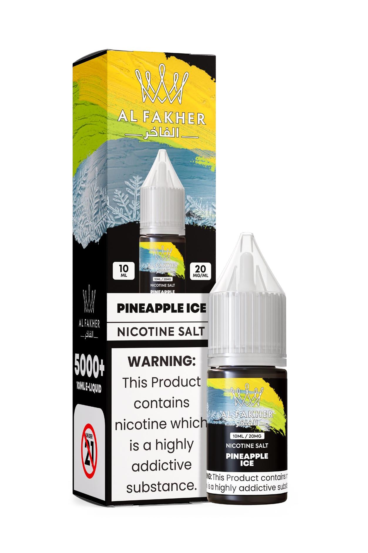 vape-pod.cn Pineapple Ice 20MG Strengths 10ML 5000+ Nic Salt E-LIQUIDS by Al Fakher