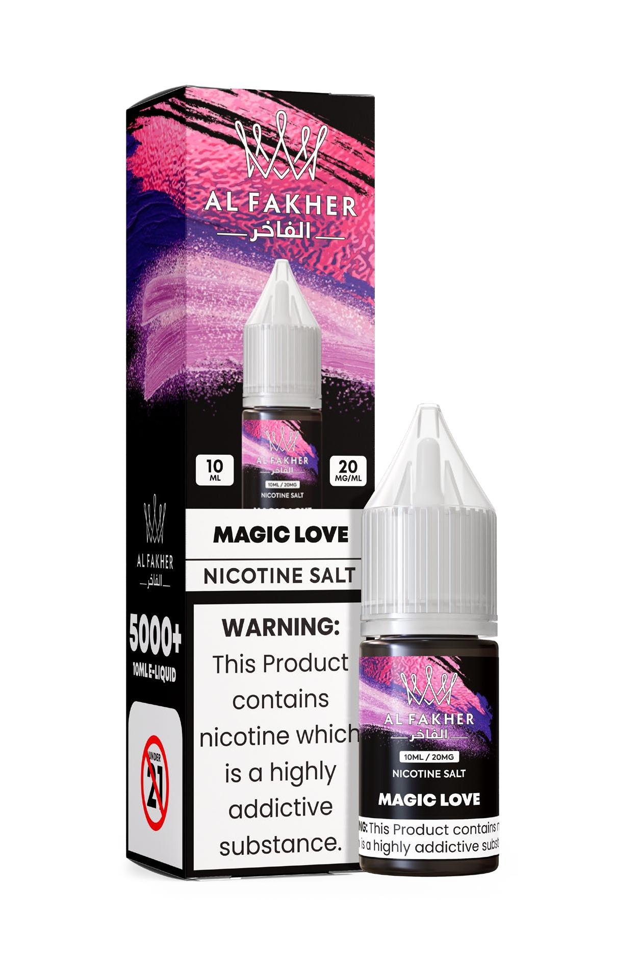 vape-pod.cn MAGIC LOVE 20MG Strengths 10ML Bottles 5000+ Nic Salt E-LIQUIDS by Al Fakher
