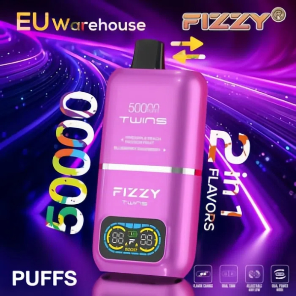 vape-pod.cn FIZZY TWINS 50K: Double the Flavor! Double the Vapor! Double the Thrills! The Ultimate Disposable Vape Experience!